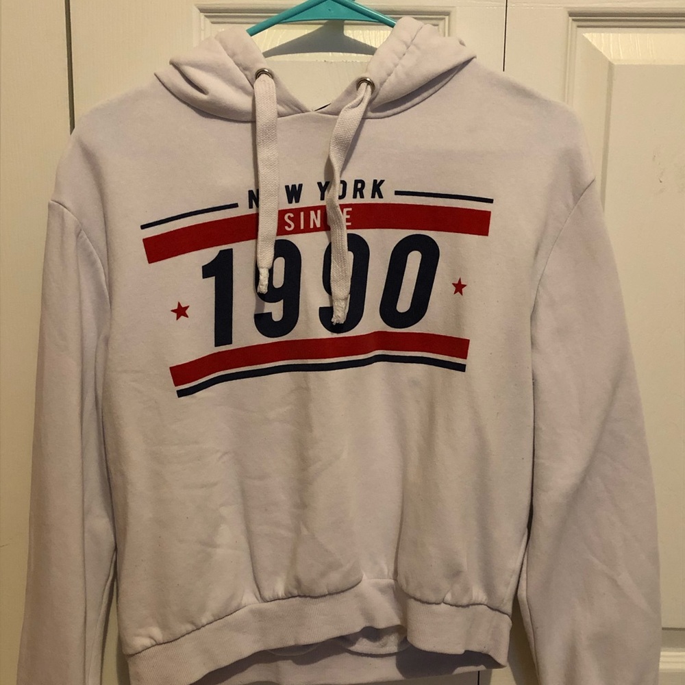 White H&M hoodie